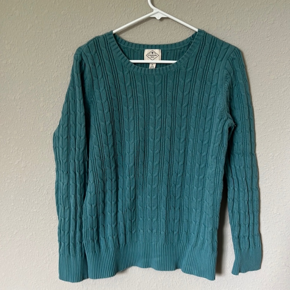 St Johns bay cable knit sweater women’s size XL